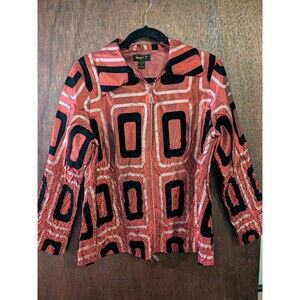 Jenny T Medium Metallic Crinkle Light Jacket